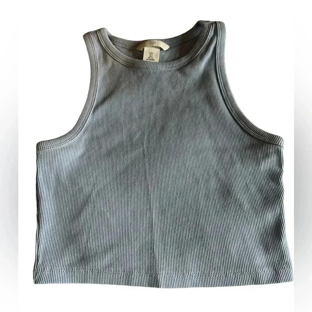H&M Ribbed Crop Top - Size Small